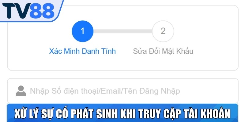 Sử dụng tính năng quên mật khẩu để khôi phục đăng nhập nếu không nhớ